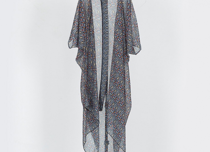 مانتو حریر جلو باز