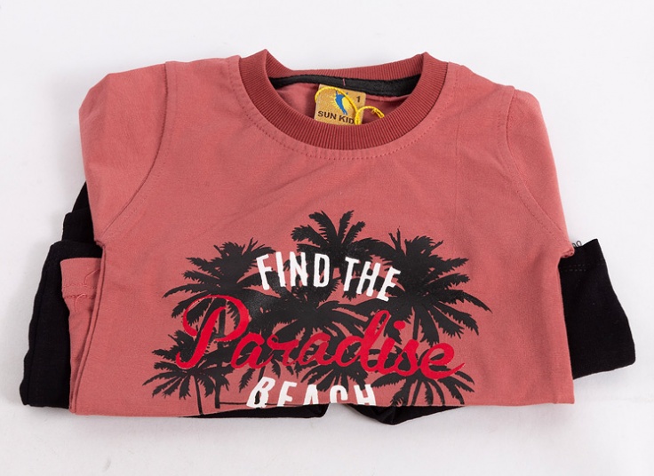 ست تیشرت شلوارک پسرانه طرحدار