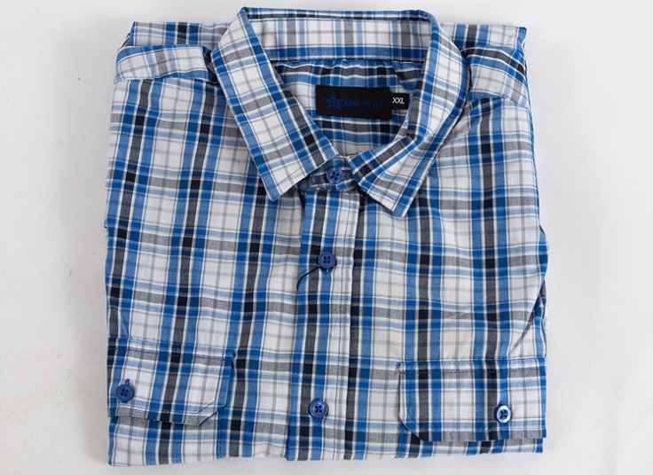 پیراهن چهارخانه Blue Star