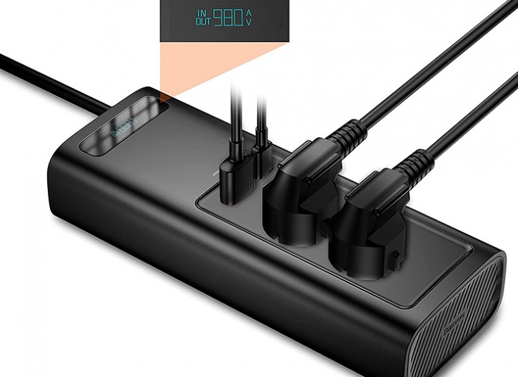 شارژر و مبدل برق خودرو باسئوس Baseus