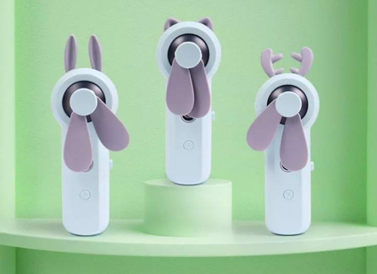 دستگاه بخور سرد و مینی فن شارژی