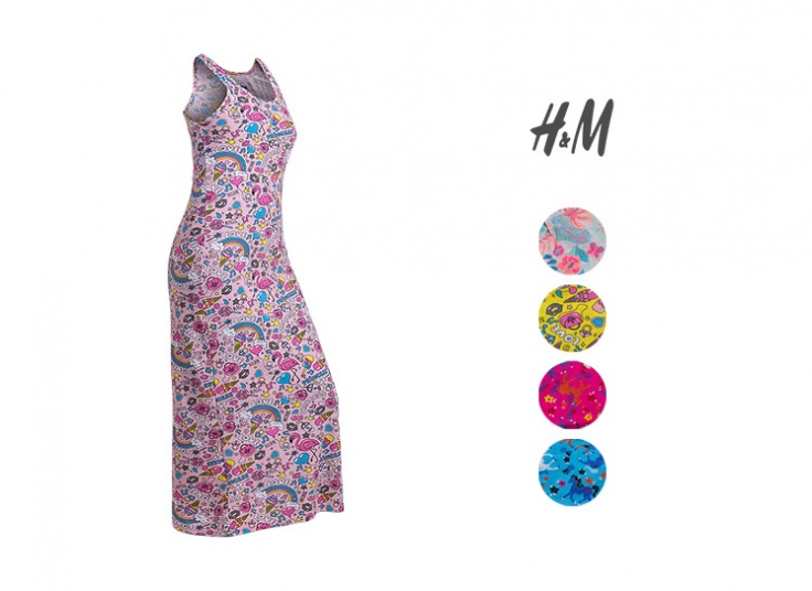 پیراهن بلند زنانه H&M