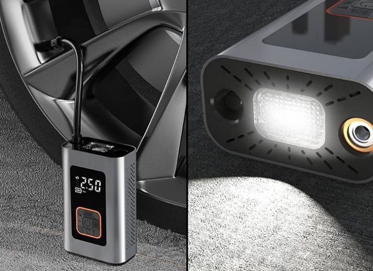 پمپ باد شارژی Portable Tire Inflator MS22C-001