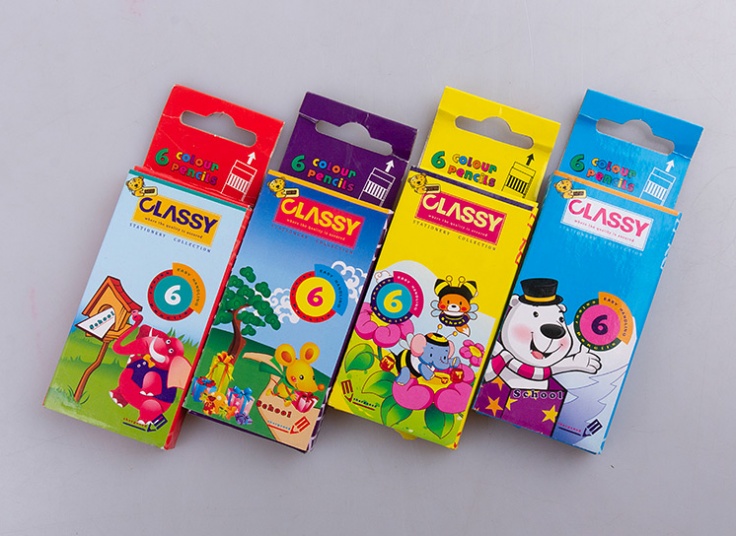 مداد رنگی 6 رنگ CLASSY