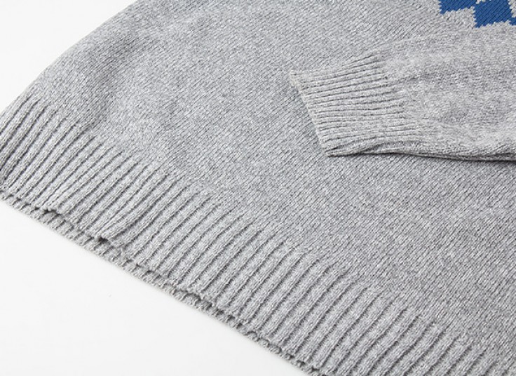 پلیور مردانه یقه گرد طرح Diamond