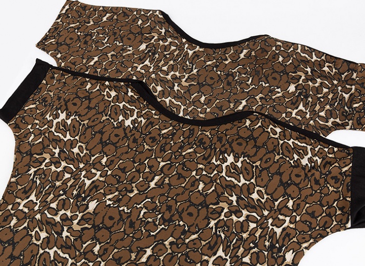 بلوز طرح پلنگی زنانه