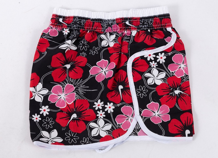 شلوارک زنانه طرح هاوایی