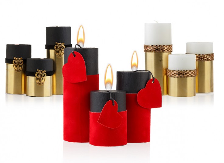 پکیج سه تایی شمع Decorative