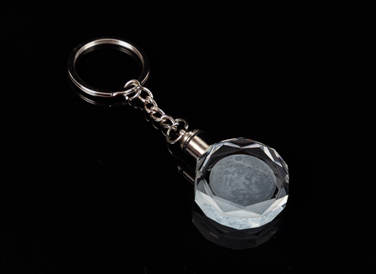 جاکلیدی کریستالی چراغ دار