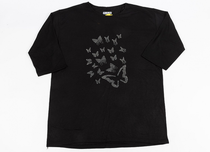 تیشرت آستین سه ربع زنانه