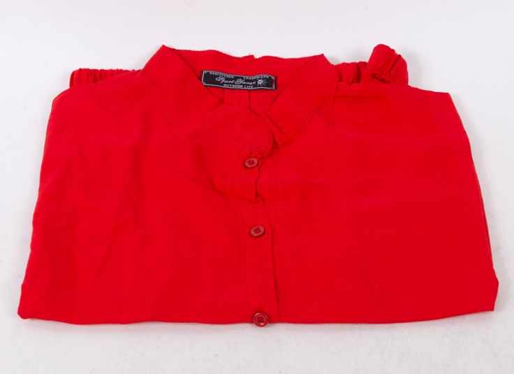 تاپ سر آستین چین دار