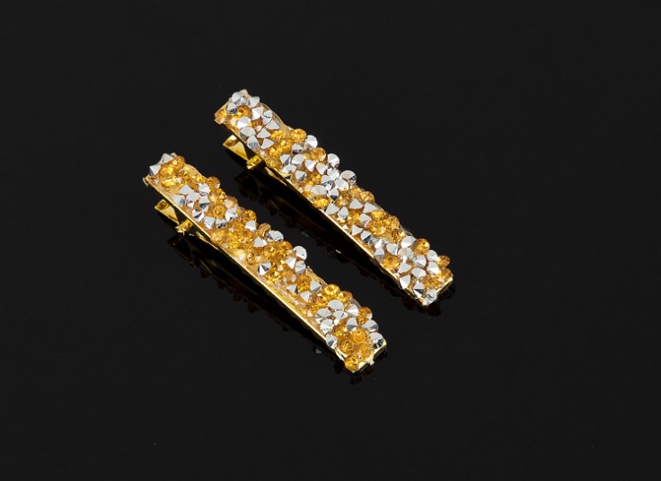 بسته دو عددی گیره مو کریستالی