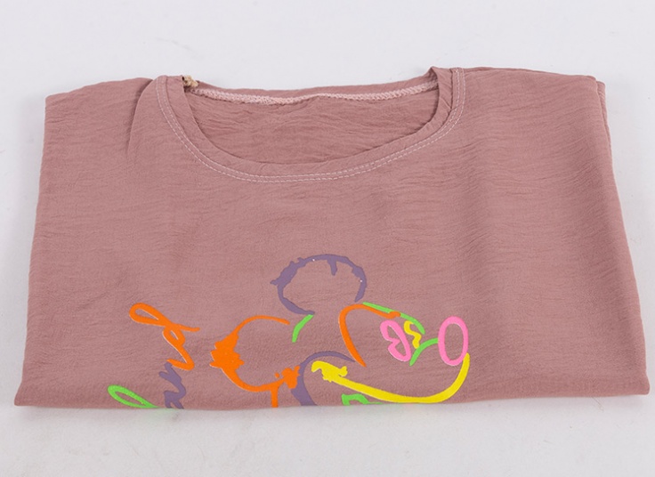 تیشرت کراپ طرح میکی موس