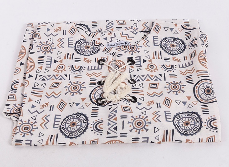 تونیک طرحدار جلو بسته