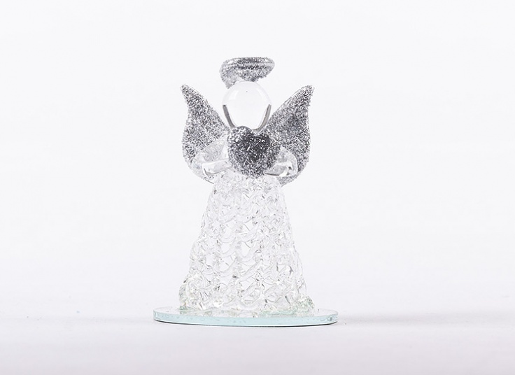 مجسمه شیشه ای فرشته بالدار