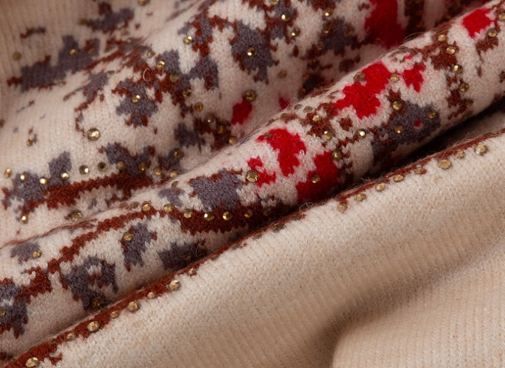 بلوز بافت زنانه نگین دار