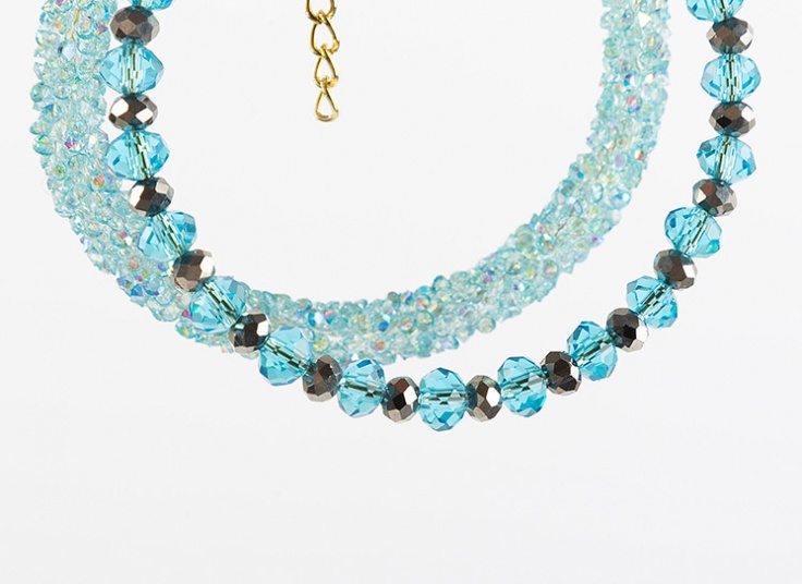 دستبند طرح کریستال