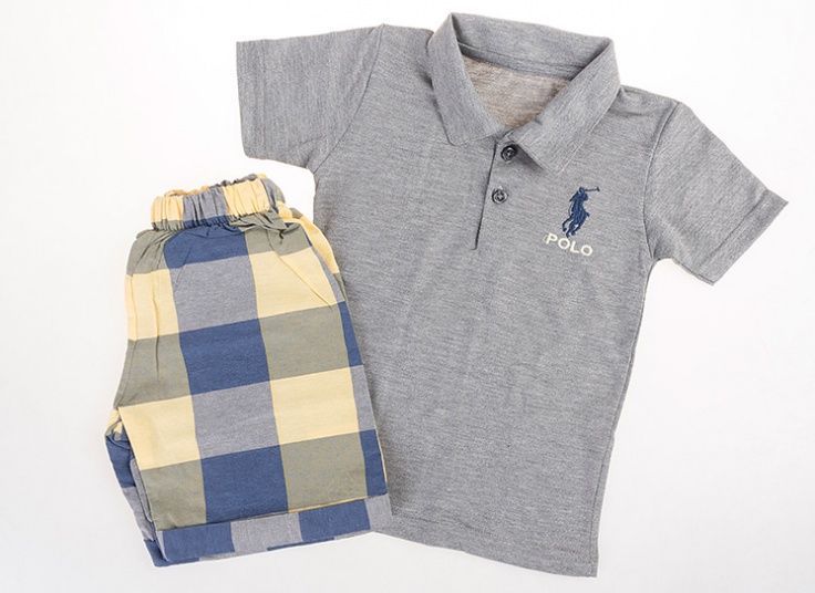 ست پولوشرت و شلوارک پسرانه POLO