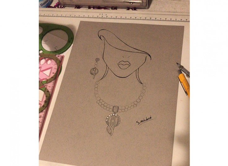 آموزش طراحی دستی طلا و جواهر مجتمع نگین آفاق ایرانیان