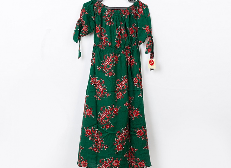 پیراهن ساحلی یقه قایقی