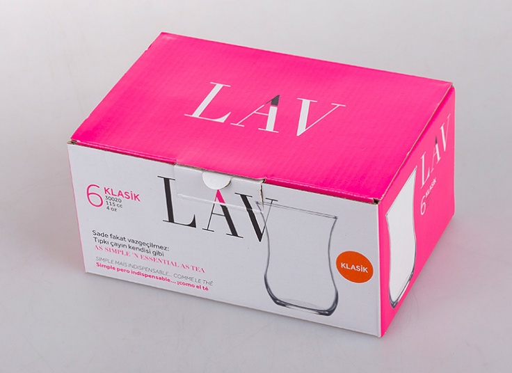 ست استکان کمرباریک LAV