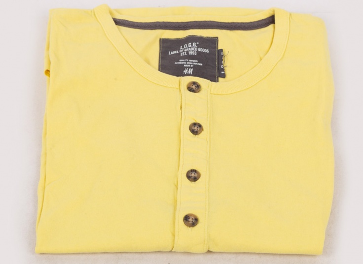 تیشرت دکمه دار مردانه H&M