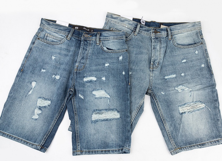 شلوارک جین مردانه زا‌پ‌دار Denim