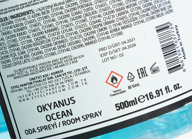 اسپری خوشبو کننده EYFEL