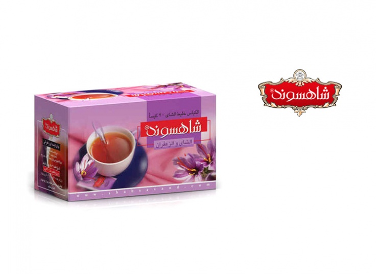 چای کیسه ای زعفرانی شاهسوند