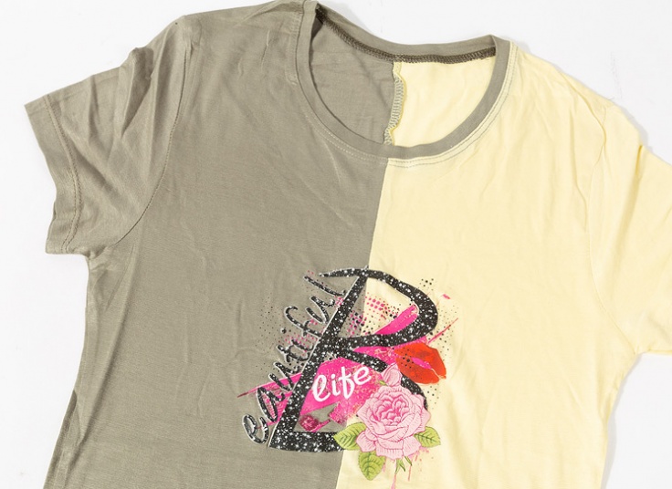 تیشرت زنانه طرح گل