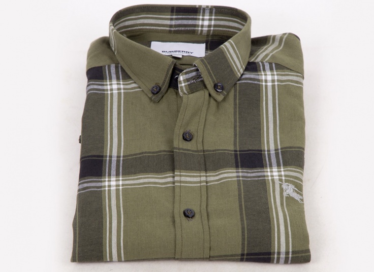 پیراهن مردانه چهارخانه طرح BURBERRY