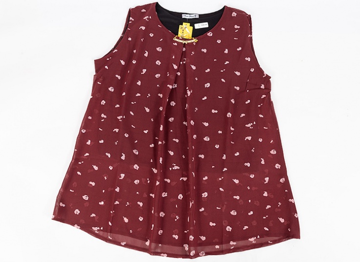 تاپ طرح دار حریر زنانه