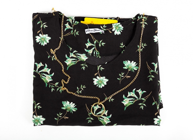 تونیک نخی گلدار