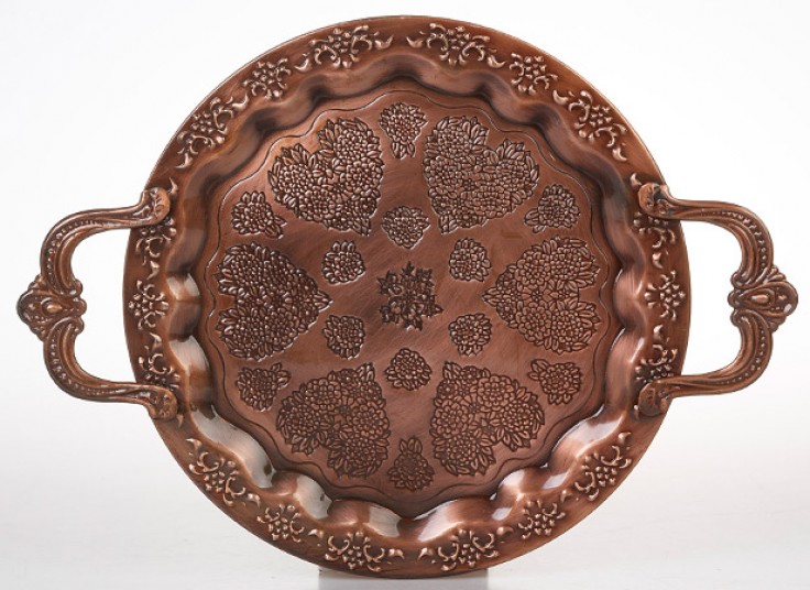 سینی فلزی طرح برجسته