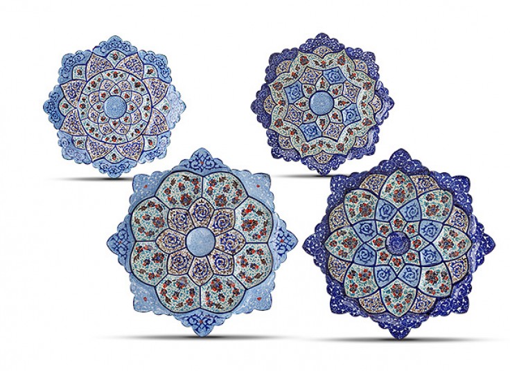 بشقاب میناکاری جدید