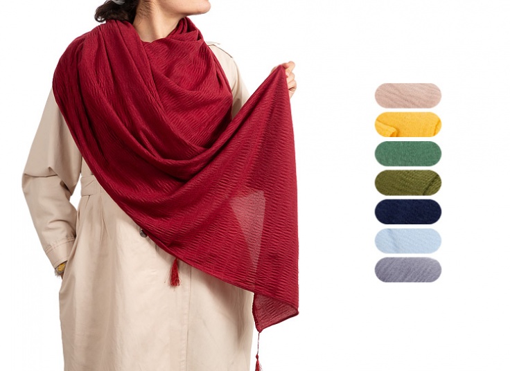 شال زنانه طرح مخمل