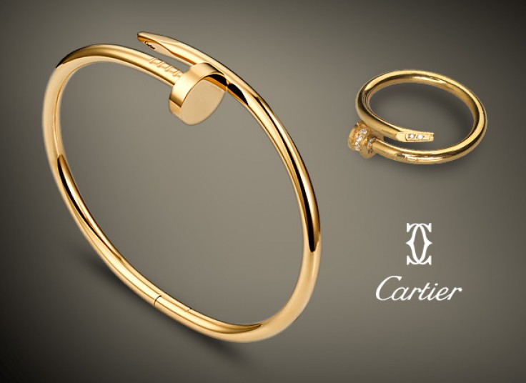 ست انگشتر و دستبند Cartier مدل میخ