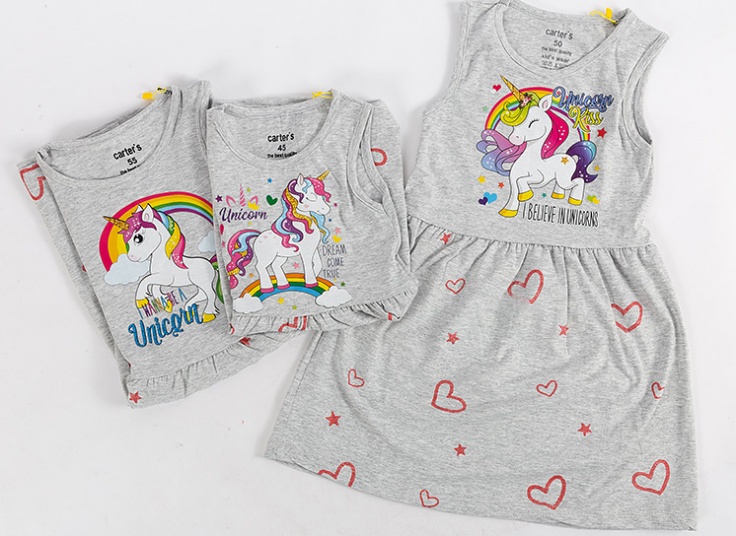 سارافون دخترانه چاپ دار