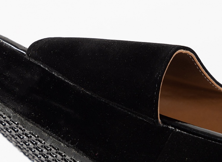 دمپایی لژدار مخمل زنانه