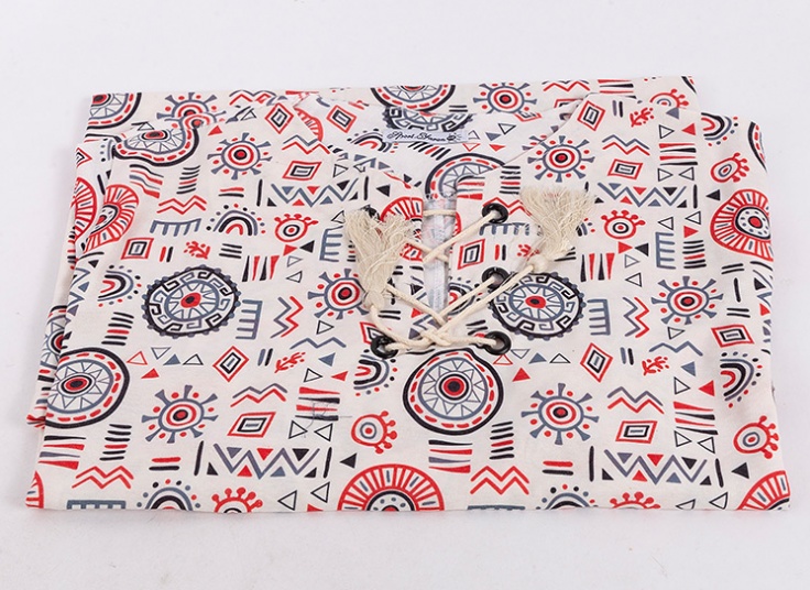 تونیک طرحدار جلو بسته