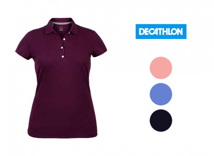 پولوشرت آستین کوتاه زنانه Decathlon