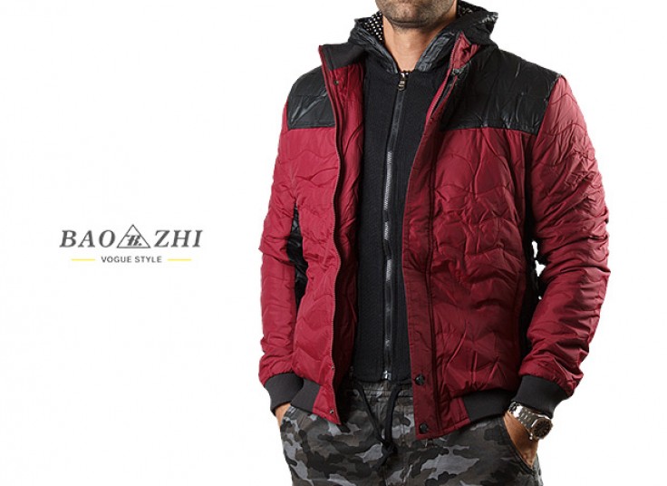 کاپشن مردانه کلاهدار BAOZHI