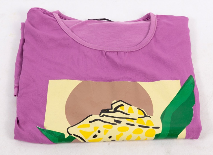 تاپ آستین افتاده چاپدار