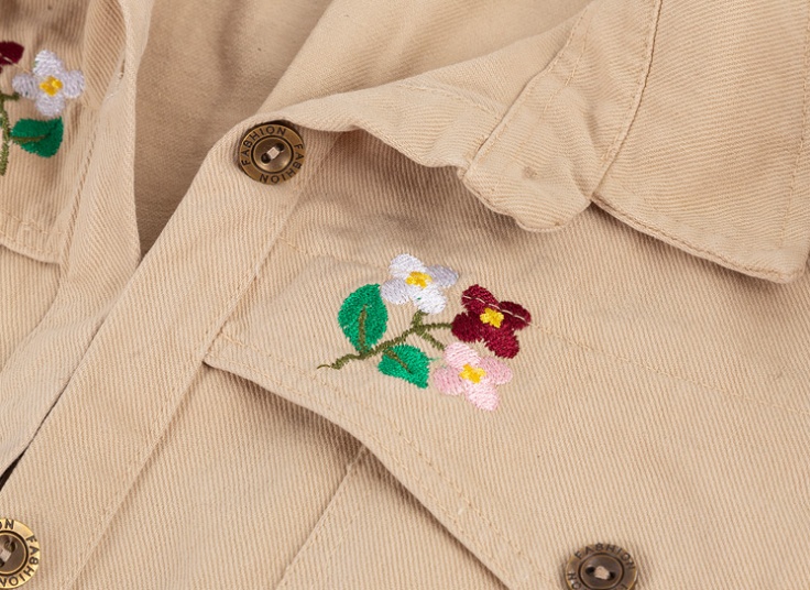 مانتو کتان زنانه گلدوزی