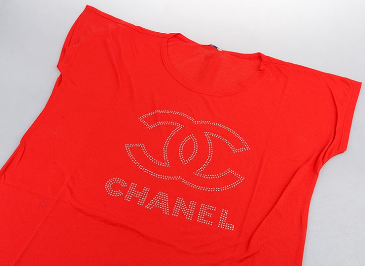 تیشرت زنانه سایز بزرگ طرح CHANEL