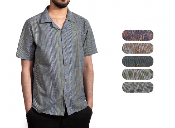 پیراهن مردانه طرحدار Salvatore Ferragamo