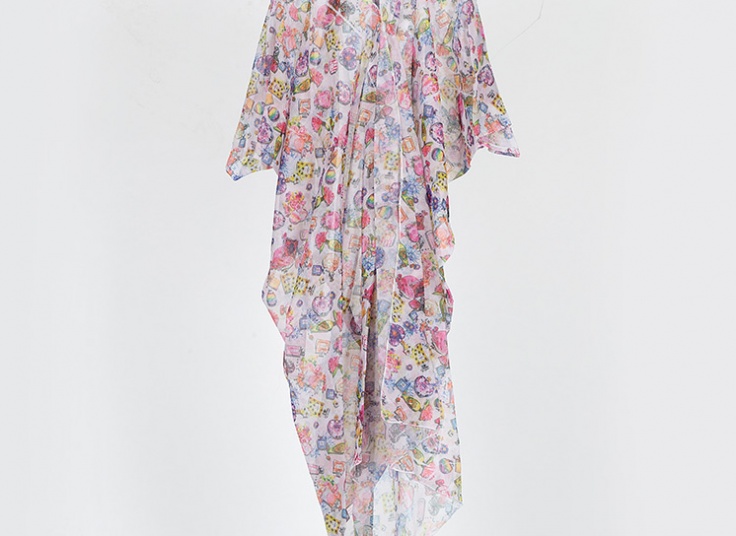 مانتو حریر جلو باز