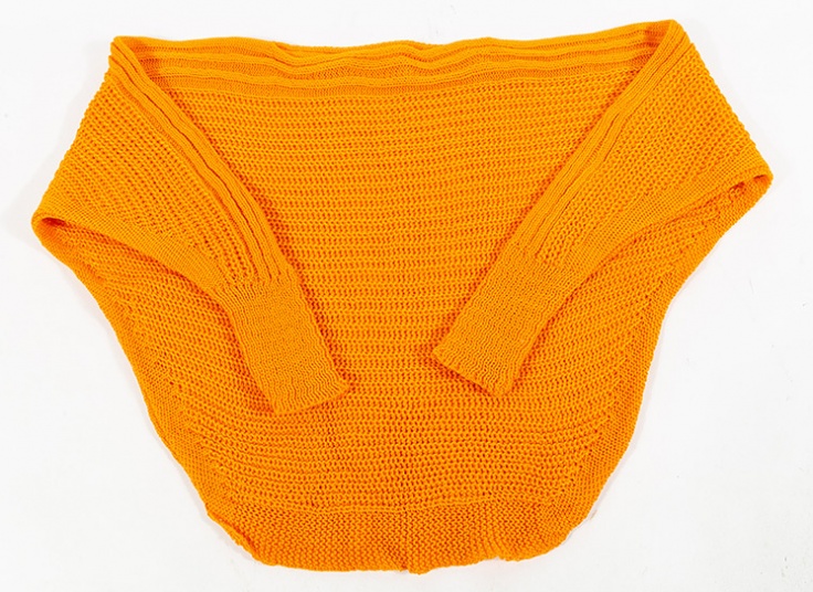 نیم تنه بافت یقه گرد