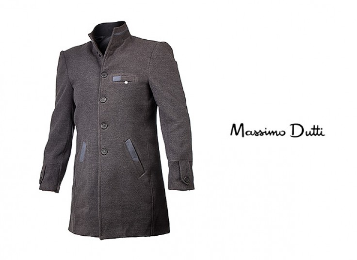 پالتو یقه دیپلمات Massimo Dutti