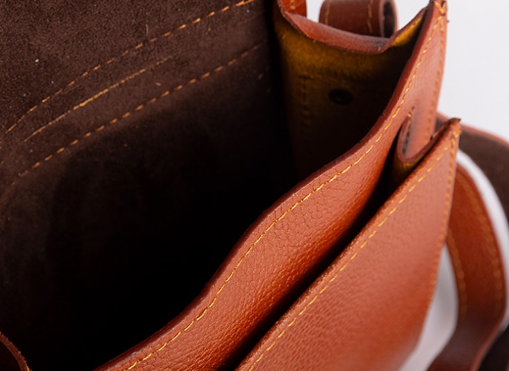 کیف دوشی چرم طبیعی vintage